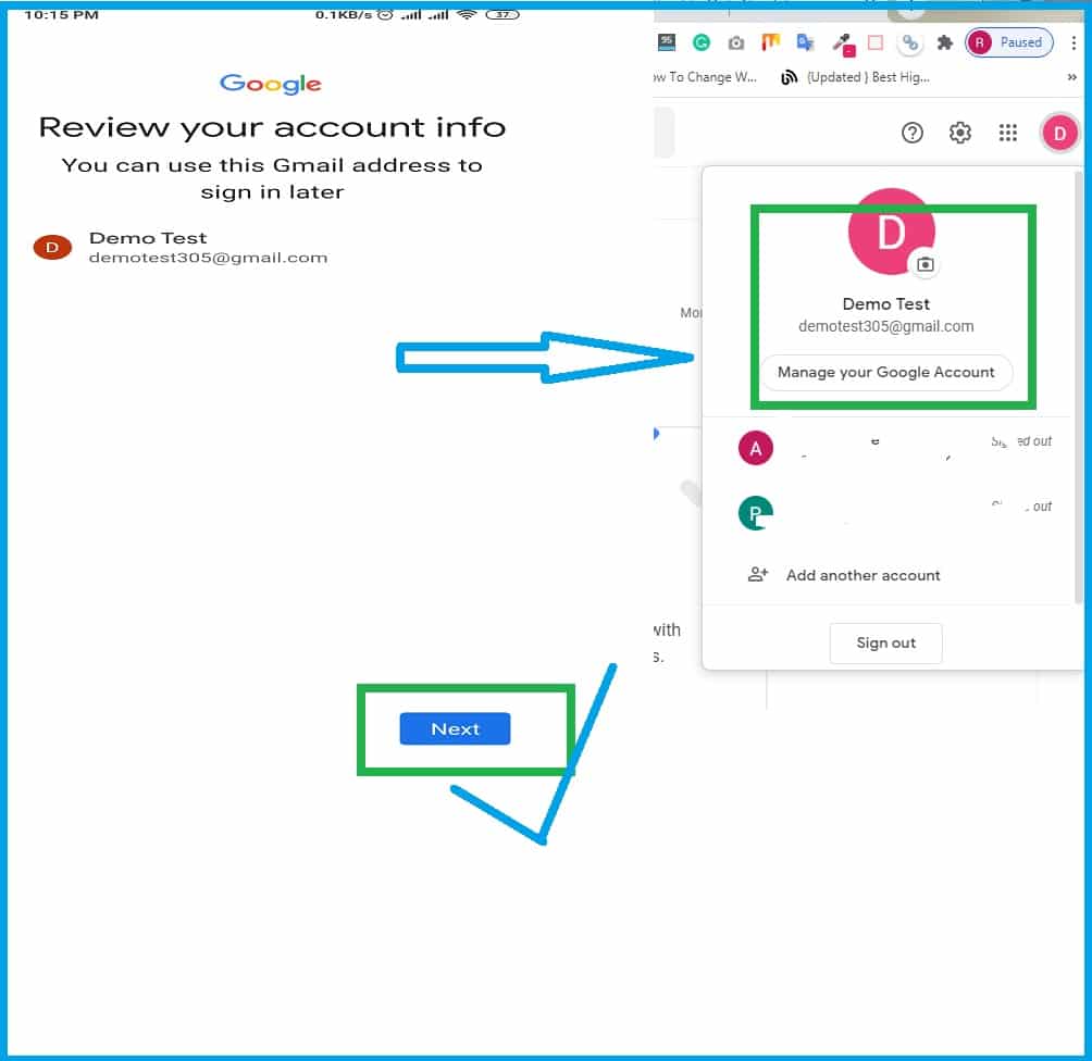 Congratulations! you have successfully "Create a Gmail Account without Phone Number Verification". I have also able to login to the new Gmail account as you can see in the screenshot. Congratulations! you have successfully "Create a Gmail Account without Phone Number Verification". I have also able to login to the new Gmail account as you can see in the screenshot.