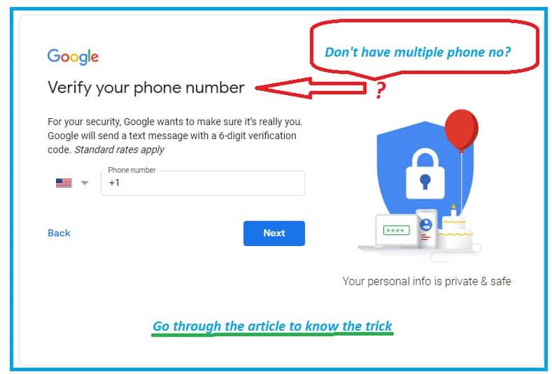 Create Gmail Account without Phone Number Verification! Create Gmail Account without Phone Number Verification!