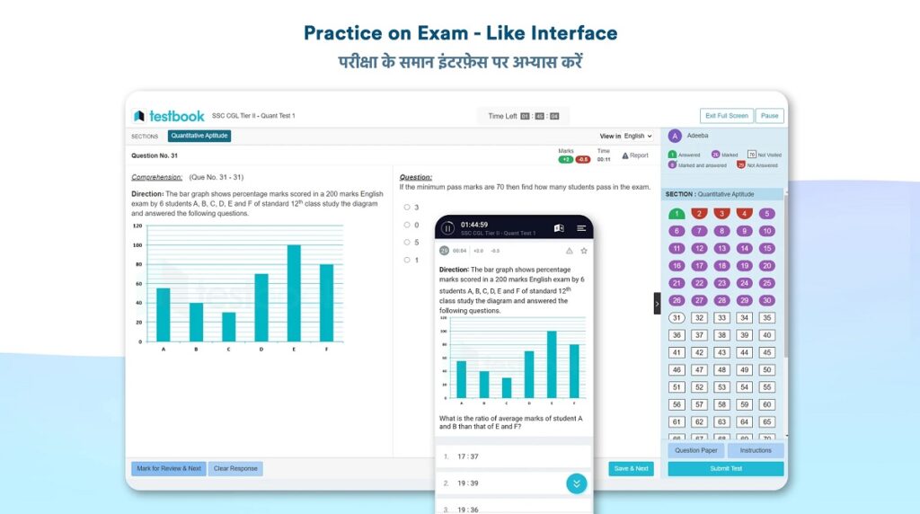 Practice on Exam- Like Interface Practice on Exam- Like Interface