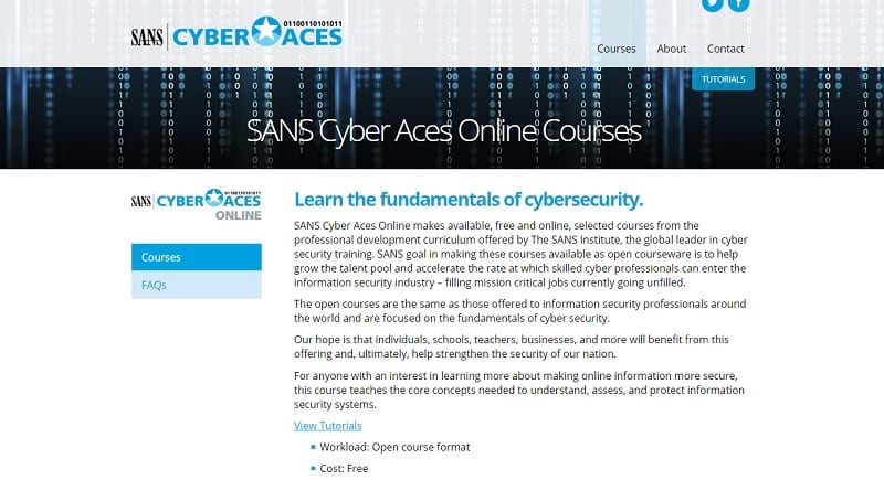 Best cybersecurity courses online for free: SANS Cyber Aces Online cyber security Best cybersecurity courses online for free: SANS Cyber Aces Online cyber security