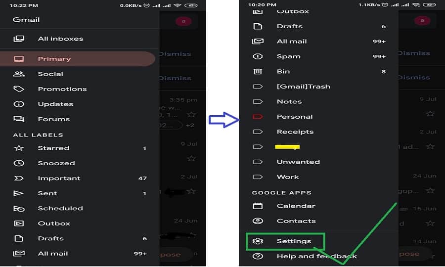 Method 2: Using Gmail app installed on your Android or iOS device or smartphone Method 2: Using Gmail app installed on your Android or iOS device or smartphone