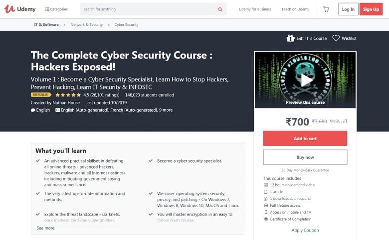 Best cybersecurity courses online for free: Udemy Best cybersecurity courses online for free: Udemy