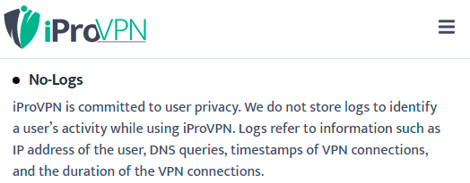 TechFeral iProVPN Review 2021 – Tried, Tested & Approved! Does iProVPN log any user data? No Log